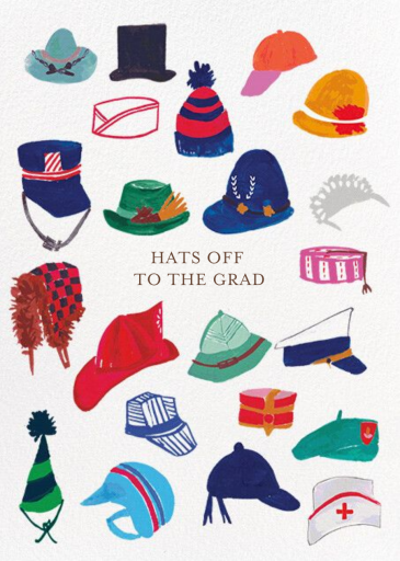 Hats Off (Mr. Boddington's Studio) - Congratulations Card by Mr. Boddington's Studio