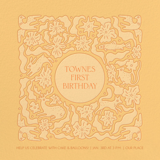 Forest Folk - Birthday Invitation by Rubinski Works