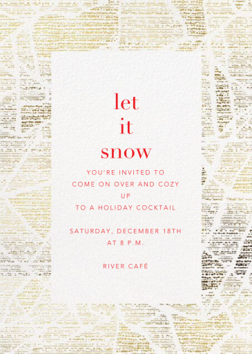 Prism Frame - Holiday Party Invitation by Kelly Wearstler
