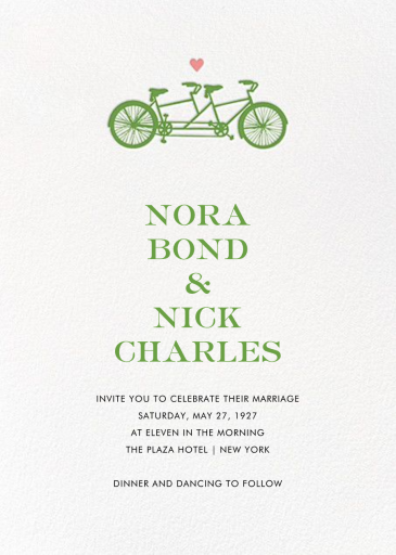 Tandem II - Invitation by kate spade new york