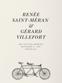 Bicycle Built for Two by Paperless Post