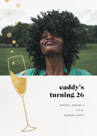 Champagne Flute (Photo) - Birthday Invitation by Paperless Post