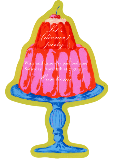 Vibrant Cake - Dinner Party Invitation by Iris + Marie