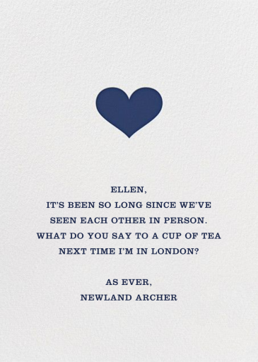 Glory of Love - Thinking of You Card by Jonathan Adler - Back