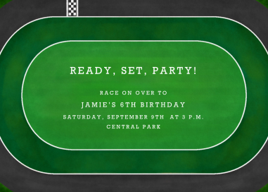 Racetrack by Paperless Post