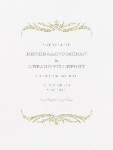Daphne (Save The Date) - Save the Date by Crane & Co.