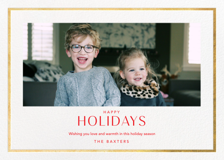 Let it Snow (Horizontal Photo) - Holiday Card by Paperless Post