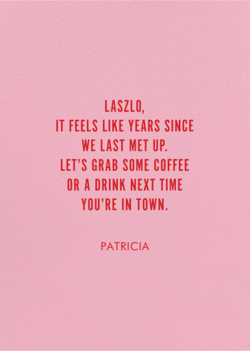 Wine Glass - Greeting Card by Party Mountain - Back