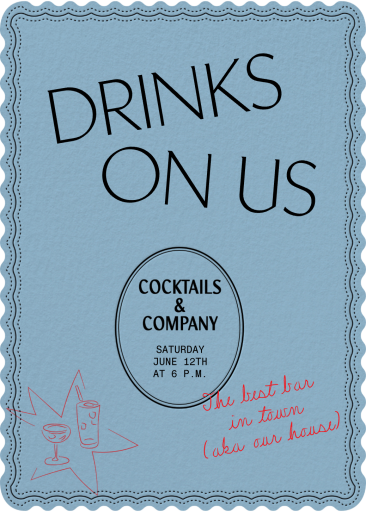 Libation Lounge - Cocktail Party Invitation by Few & Fahr Studio