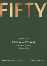 Golden Age - 50th Anniversary Invitation by Paperless Post