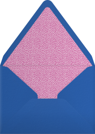 Sobre para invitaciones con banderines de colores