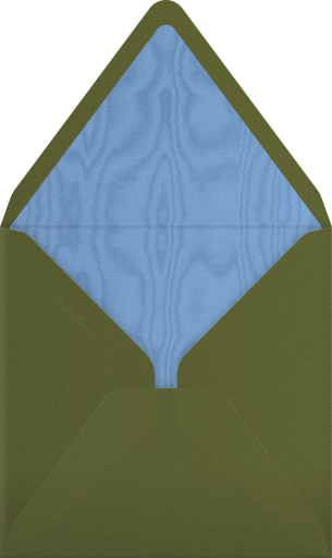 Blue Floral Wreath - Emilia Wickstead Envelope