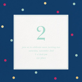 Spotted Frame - Birthday Invitation by Sugar Paper