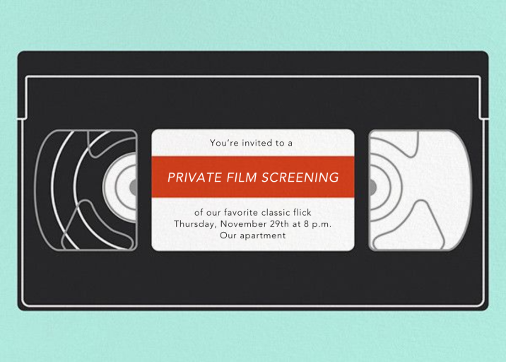 VHS - Invitation by Paperless Post