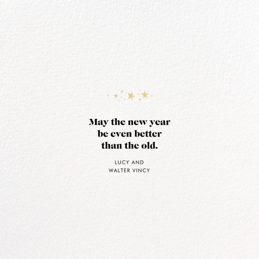 Wreath of Stars Photo - New Year's Card by Paperless Post - Back