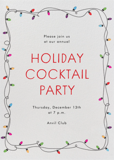Holiday Lights - Corporate Holiday Party Invitation by Paperless Post