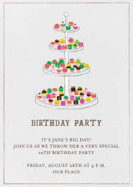 Everyone Loves Sweets - Birthday Invitation by Mr. Boddington's Studio