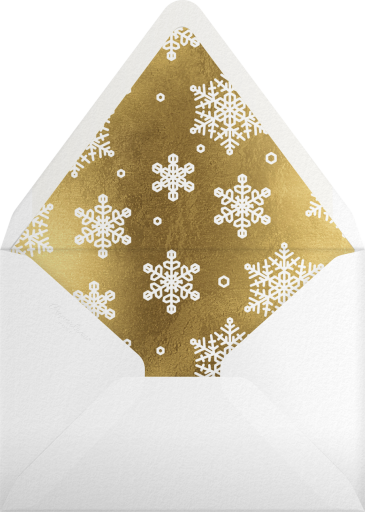 Embossed Snowflakes - Paperless Post Envelope