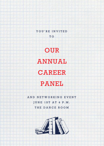 Graph Paper - School Event Invitation by Paperless Post