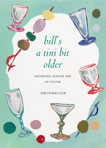 Martini Makers - Invitation by Happy Menocal