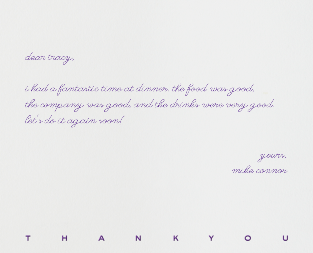 New Bond Street Thank You by Paperless Post