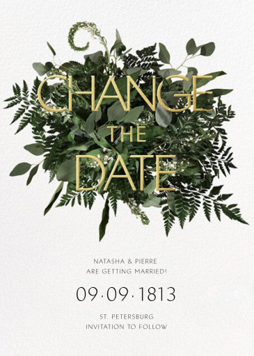 Love Abounds - Change the Date Card by Paperless Post