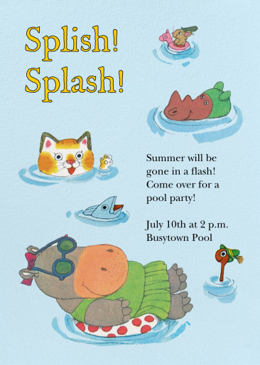 Hot Girl Pool Party by Richard Scarry