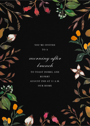 Harvest Market - Wedding Brunch Invitation by Happy Menocal