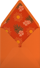 Palm Leaf Cutout - Paperless Post Envelope