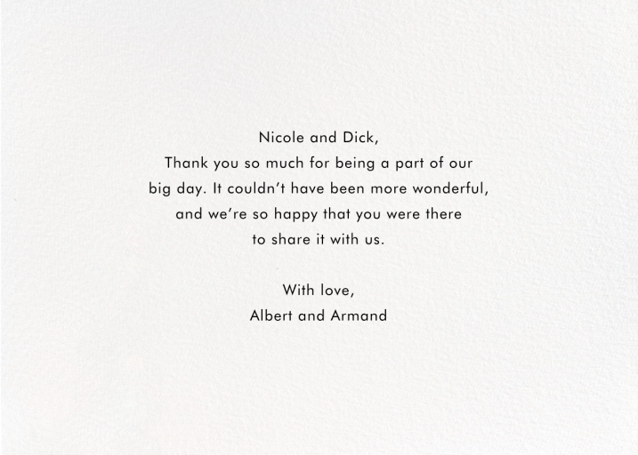 Field of Thanks Photo (Double-Sided) - Thank You Card by Paperless Post - Back