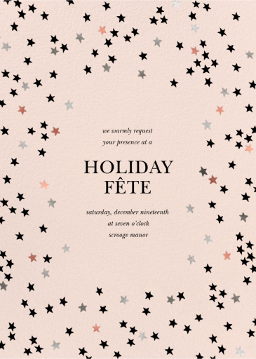 Sky Glitter - Holiday Party Invitation by kate spade new york