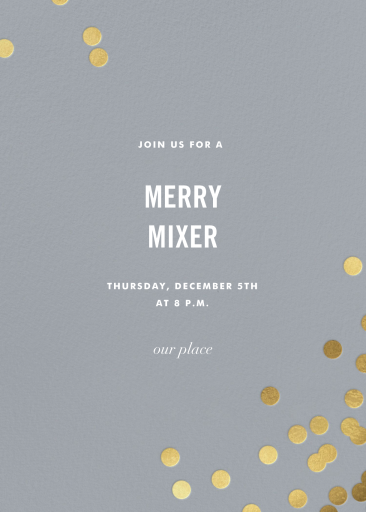 Confetti (Tall) - Holiday Party Invitation by kate spade new york