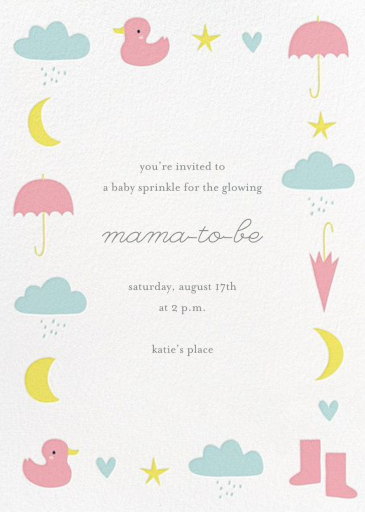 Little Duck's Big Splash - Baby Sprinkle Invitation by Little Cube
