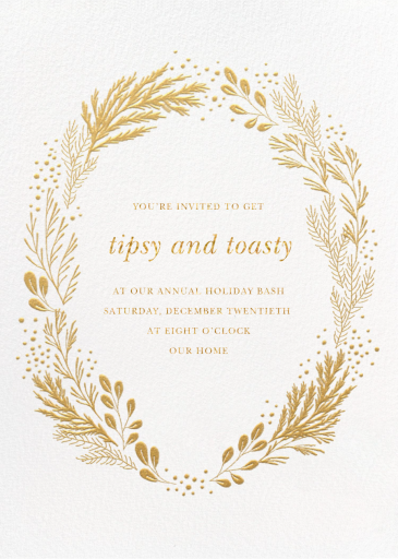 Winter Garden - Holiday Cocktail Party Invitation by Paperless Post