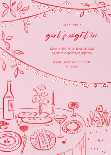 Under the Lights - Girls' Night Invitation by Paperless Post