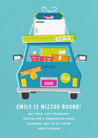 Road to College - Graduation Party Invitation by Cheree Berry Paper & Design