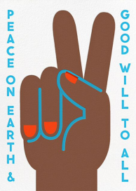 Peace Sign - Greeting Card by The Indigo Bunting