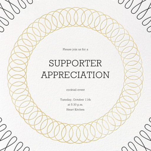 Spirals - Appreciation Event Invitation by Paperless Post