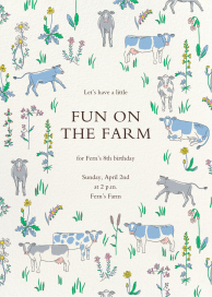 Blue Cows by Liberty