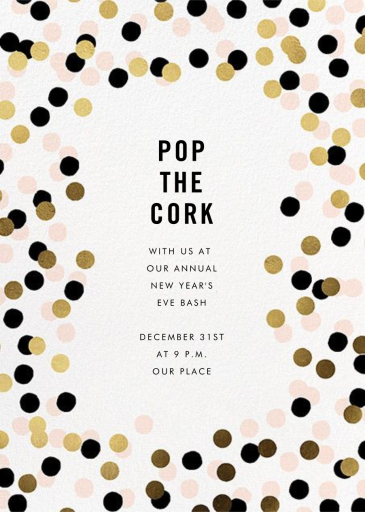 Confetti Shimmer - New Year's Eve Invitation by kate spade new york