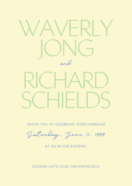 Sleek - Wedding Invitation by Paperless Post
