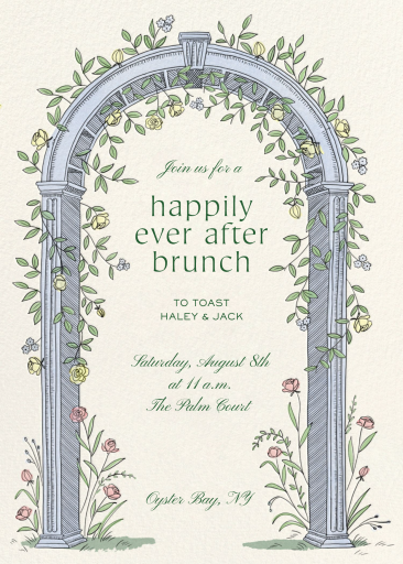 Garden Arch - Wedding Weekend Invitation by Paperless Post