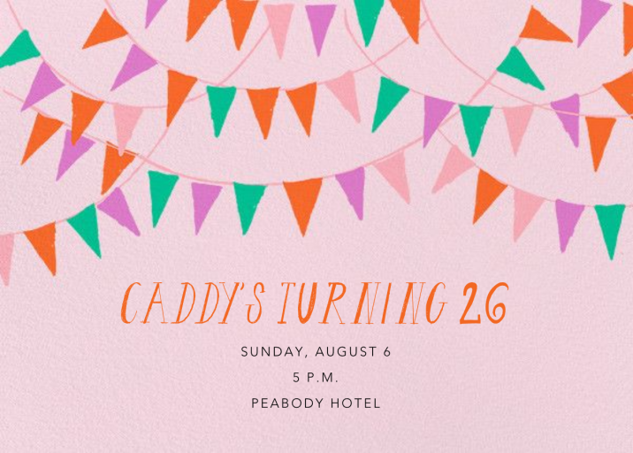 Mind Your Banners - Birthday Invitation by Marimekko