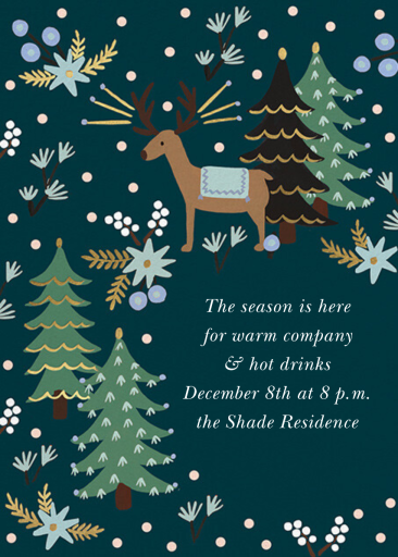 Twinkling Reindeer - Holiday Party Invitation by rifle-paper-co