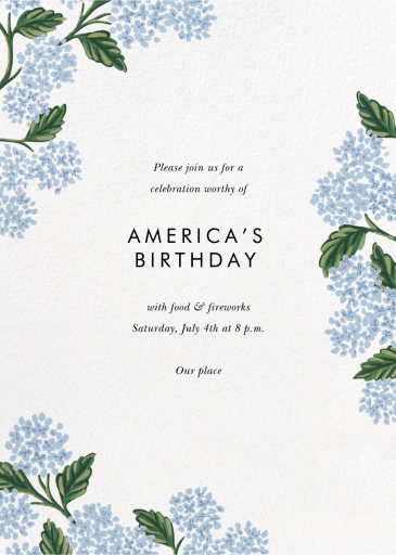 Hydrangea Frame - Invitation by Rifle Paper Co.