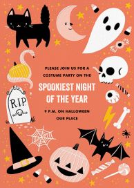 halloween birthday invitations