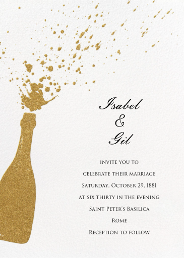 Champers - Wedding Invitation by Paperless Post