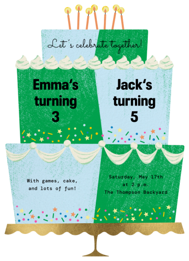 Double the Cake - Invitation by Paperless Post