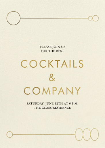 Dashing - Cocktail Party Invitation by Paperless Post