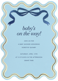 Ribbon Flourish - Baby Shower Invitation by Hello!Lucky